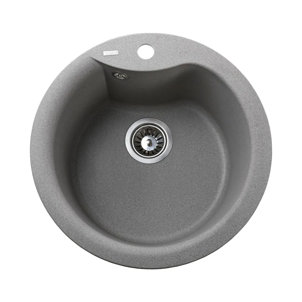 Гранітна мийка Globus Lux ORTA 485 мм-А0005, сірий камiнь- Фото 1